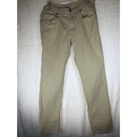 Tommy Bahama Jeans pants Khaki Pants Mens 32x34 Tan Authentic Relaxed Fit 86549 - Picture 2 of 8